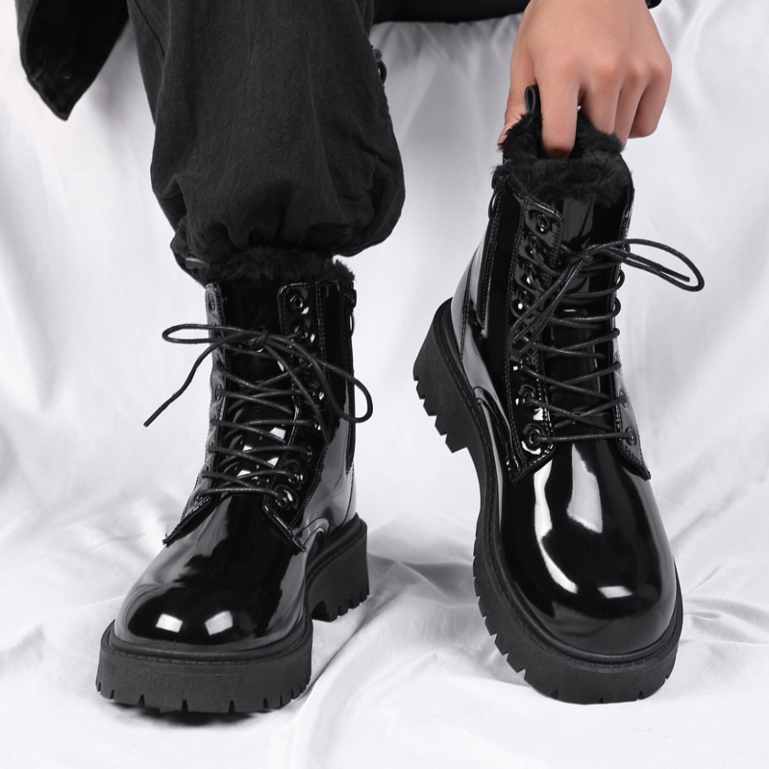 Men's warm plush high-top boot - Men'S Shoes Hoka Sale 评论和价格