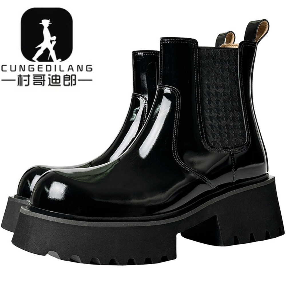 Winter Men Chelsea Boots Invis - Men'S Shoes Increase Height 评论和价格