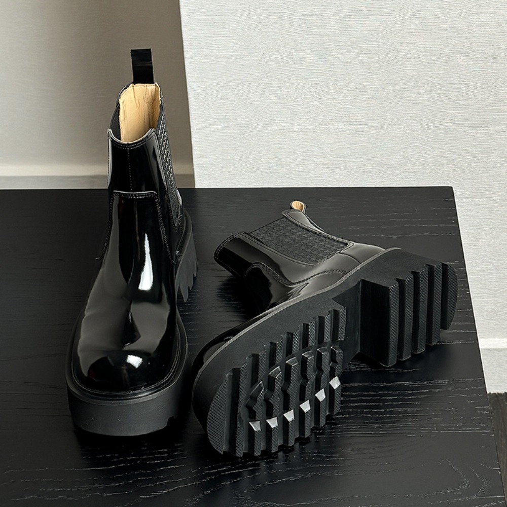 Winter Men Chelsea Boots Invis - Men'S Shoes Increase Height 评论和价格